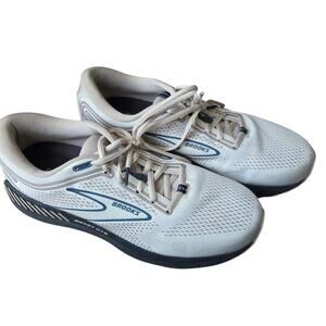 Brooks GTS 23 Running Shoes Sneakers Men's sz 10.5 Chateau Grey/White Sand/Blue
